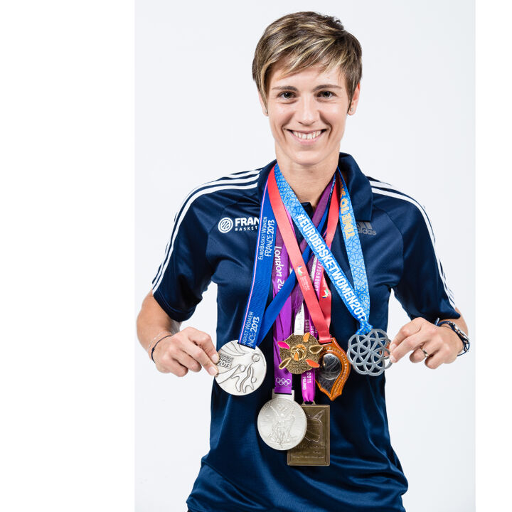 Céline Dumerc, médaillée